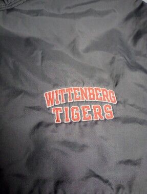 Champion Black Lightweight Jacket with Orange Wittenberg Tigers Embroidery